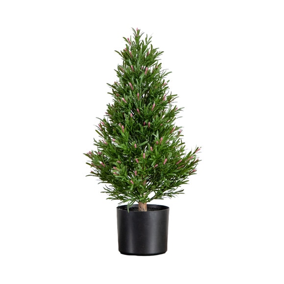 2 UV Resistant Artificial Rosemary Cone Topiary Tree Indoor/Outdoor - SKU #T5023