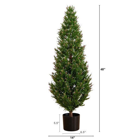 4 UV Resistant Artificial Rosemary Cone Topiary Tree Indoor/Outdoor - SKU #T5025 - 1