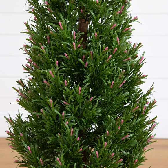 4 UV Resistant Artificial Rosemary Cone Topiary Tree Indoor/Outdoor - SKU #T5025 - 2