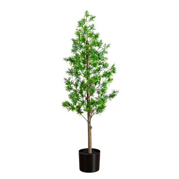 4-ft UV Artificial Podocarpus Artificial Tree Indoor/Outdoor - SKU #T5033