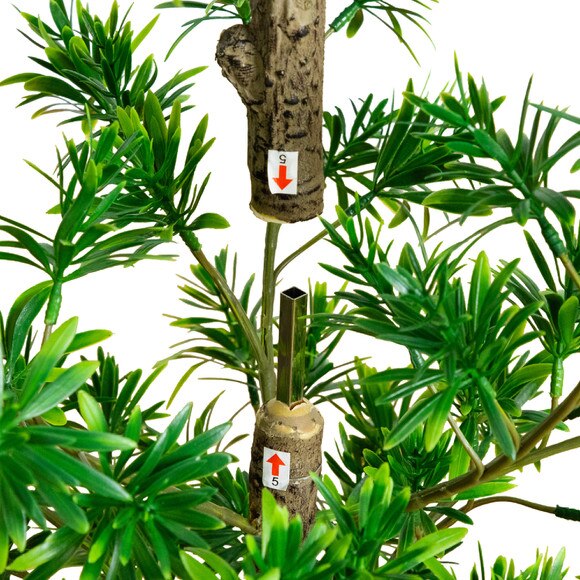 4-ft UV Artificial Podocarpus Artificial Tree Indoor/Outdoor - SKU #T5033 - 4