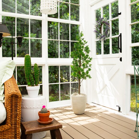 4-ft UV Artificial Podocarpus Artificial Tree Indoor/Outdoor - SKU #T5033 - 5