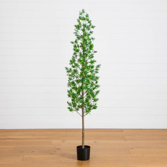 6-ft UV Artificial Podocarpus Artificial Tree Indoor/Outdoor - SKU #T5034 - 6