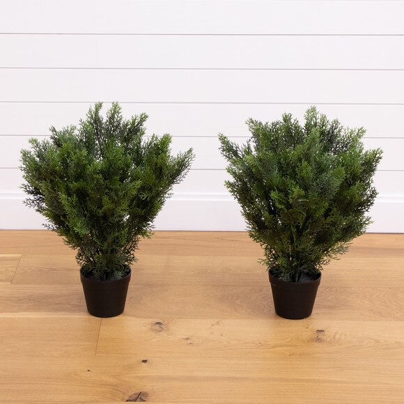 2 Artificial Cedar Bush Plant - Set of 2 - SKU #T5057 - 2