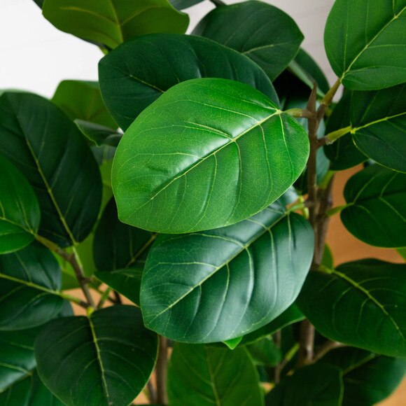 4-ft Artificial Audrey Ficus Tree in Rustic Decorative Planter - SKU #T5063 - 2