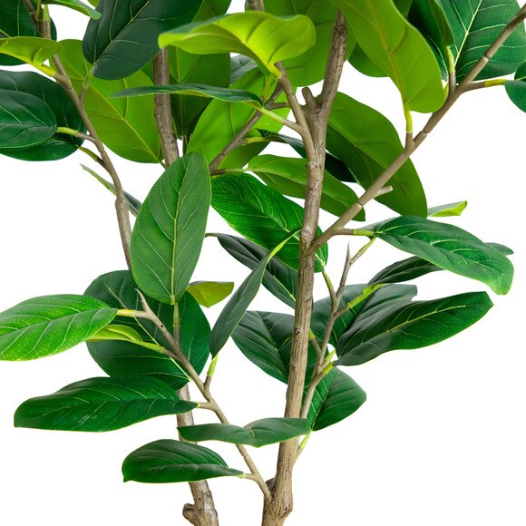 4-ft Artificial Audrey Ficus Tree in Rustic Decorative Planter - SKU #T5063 - 3