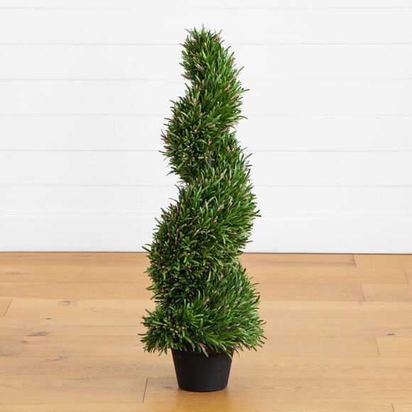 3-ft UV Resistant Artificial Rosemary Spiral Topiary Tree Indoor/Outdoor - SKU #T5080 - 6