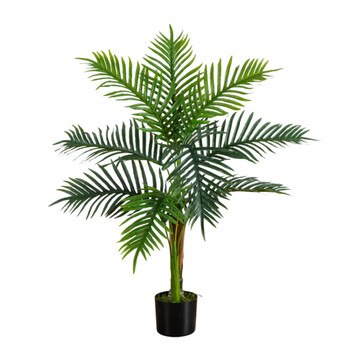 3-ft UV Resistant Artificial Double Robellini Palm Tree Indoor/Outdoor - SKU #T5083