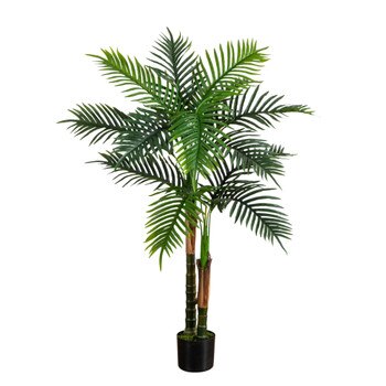 4-ft UV Resistant Artificial Double Robellini Palm Tree Indoor/Outdoor - SKU #T5084