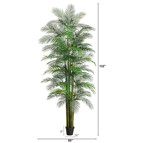 12-ft UV Resistant Artificial Areca Palm Tree Indoor/Outdoor - SKU #T5086 - 1