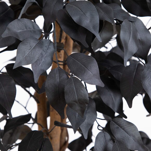 3-ft Artificial Halloween Black Ficus Tree with Natural Trunk - SKU #T5134 - 2