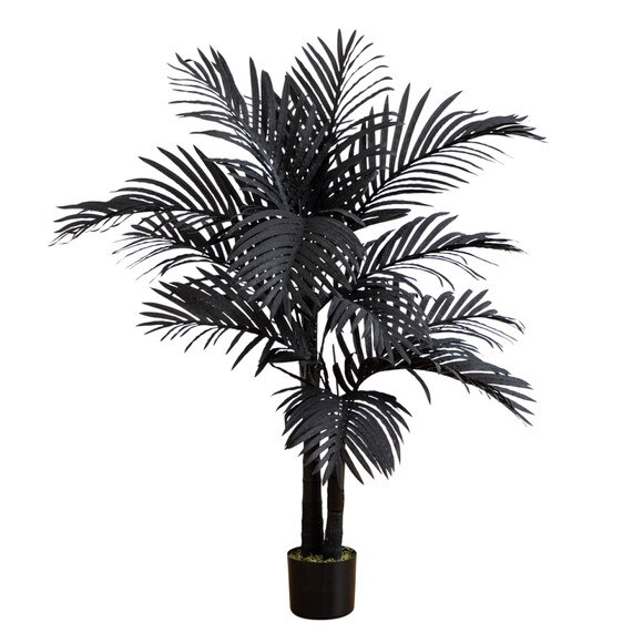 4-ft Artificial Halloween Black Golden Cane Tree - SKU #T5140