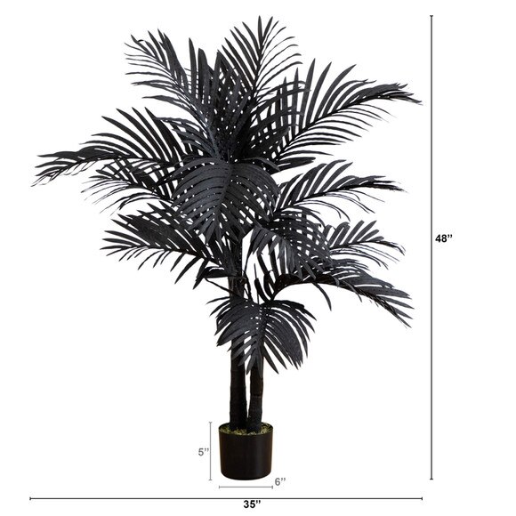 4-ft Artificial Halloween Black Golden Cane Tree - SKU #T5140 - 1