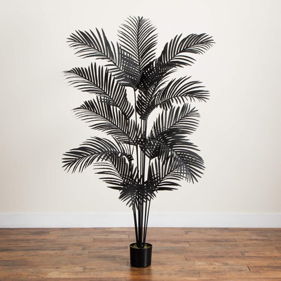 6-ft Artificial Halloween Black Paradise Palm Tree - SKU #T5143 - 6