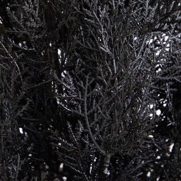 6-ft UV Resistant Artificial Halloween Black Cedar Tree Indoor/Outdoor - SKU #T5145 - 2