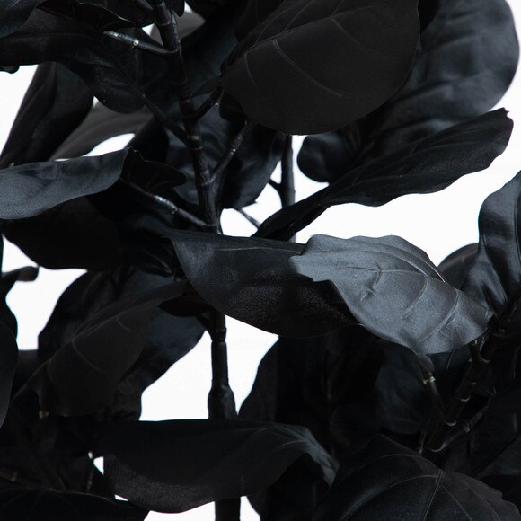 4-ft Artificial Halloween Black Fiddle Leaf Tree - SKU #T5146 - 2