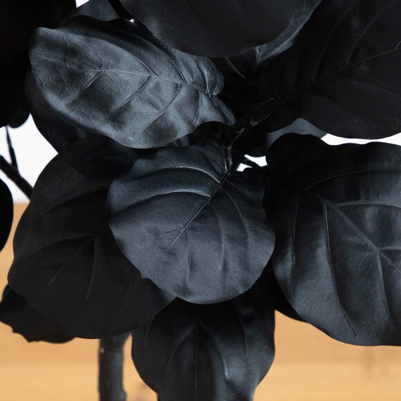 6-ft Artificial Halloween Black Fiddle Leaf Tree - SKU #T5148 - 2