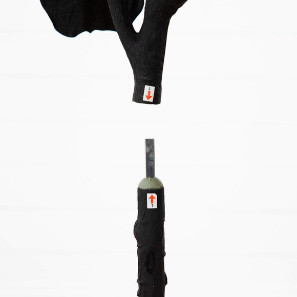 6-ft Artificial Halloween Black Fiddle Leaf Tree - SKU #T5148 - 3