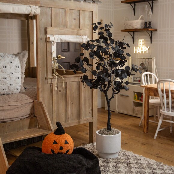 4-ft Artificial Halloween Black Eucalyptus Tree - SKU #T5149 - 6