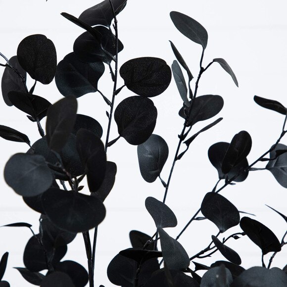 5-ft Artificial Halloween Black Eucalyptus Tree - SKU #T5150 - 2