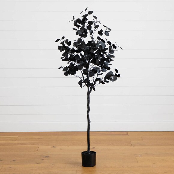 5-ft Artificial Halloween Black Eucalyptus Tree - SKU #T5150 - 7