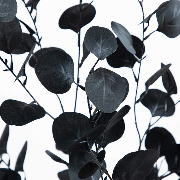 6-ft Artificial Halloween Black Eucalyptus Tree - SKU #T5151 - 2