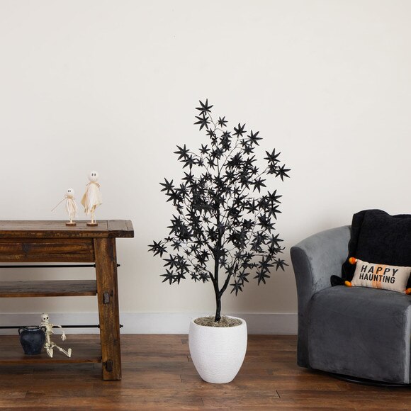 4-ft Artificial Halloween Eerie Black Maple Tree - SKU #T5152 - 4