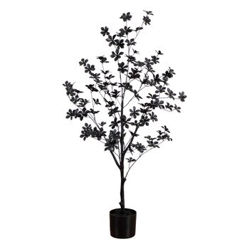 4-ft Artificial Halloween Black Enkianthus Tree - SKU #T5153