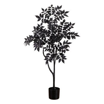 4-ft Artificial Halloween Black Sumac Tree - SKU #T5154