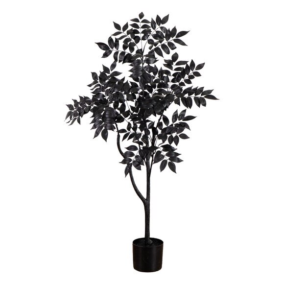 4-ft Artificial Halloween Black Sumac Tree - SKU #T5154