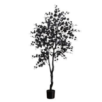 6-ft Artificial Halloween Black Maple Tree - SKU #T5158