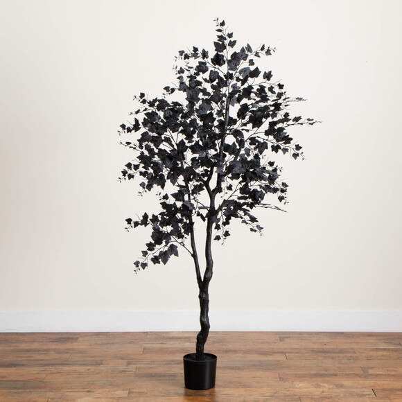 6-ft Artificial Halloween Black Maple Tree - SKU #T5158 - 6