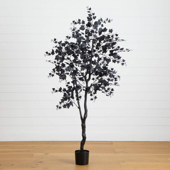 6-ft Artificial Halloween Black Maple Tree - SKU #T5158 - 7