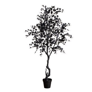 7-ft Artificial Halloween Black Maple Tree - SKU #T5159