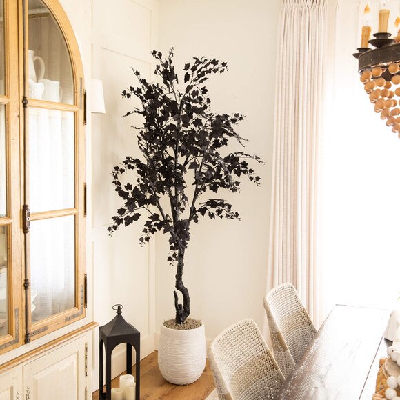 7-ft Artificial Halloween Black Maple Tree - SKU #T5159 - 5