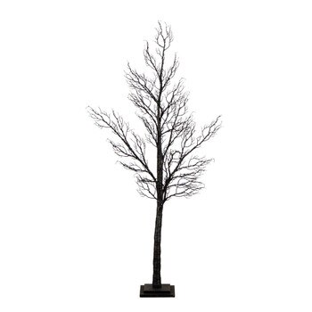 5-ft Pre-Lit Halloween Minimalist Twig Artificial Fall Tree with 240 Orange Purple LED Lights - SKU #T5161