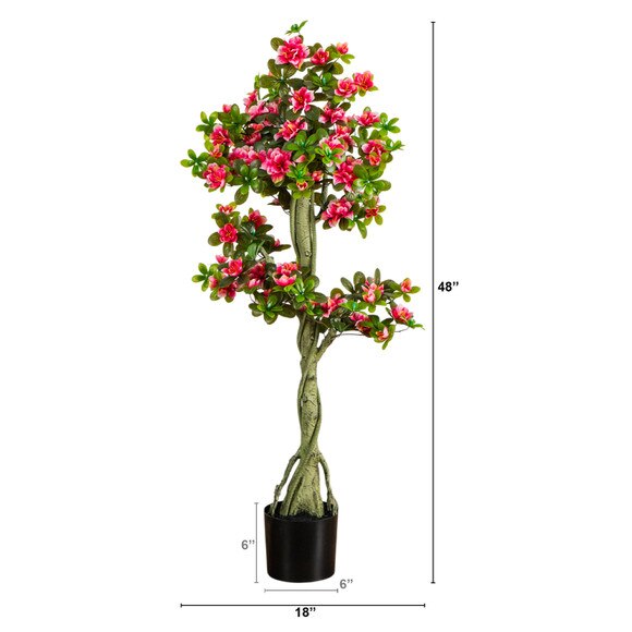 4-ft UV Resistant Artificial Azalea Tree Indoor/Outdoor - SKU #T5179 - 1