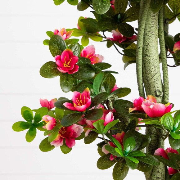 4-ft UV Resistant Artificial Azalea Tree Indoor/Outdoor - SKU #T5179 - 2