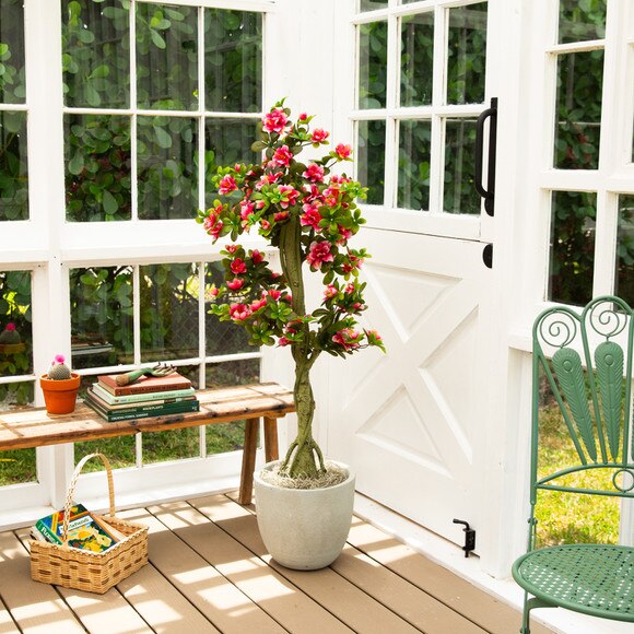 4-ft UV Resistant Artificial Azalea Tree Indoor/Outdoor - SKU #T5179 - 6