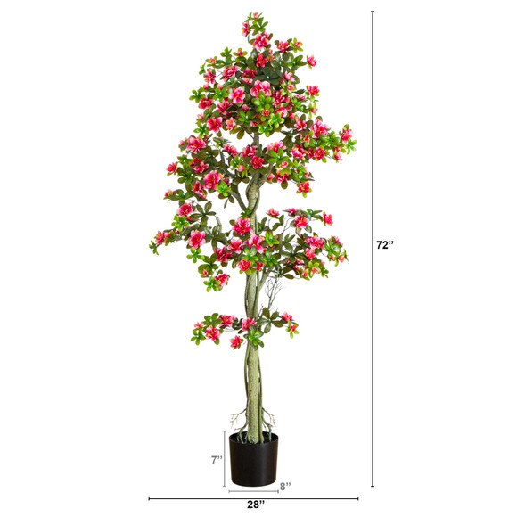 6-ft UV Resistant Artificial Azalea Tree Indoor/Outdoor - SKU #T5180 - 1
