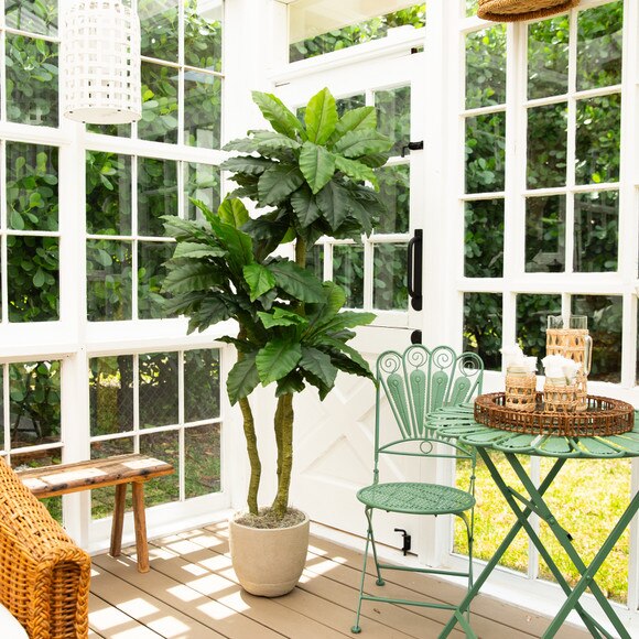 6-ft UV Resistant Artificial Bird Nest Fern Tree Indoor/Outdoor - SKU #T5182 - 9