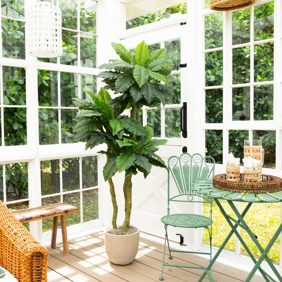 6-ft UV Resistant Artificial Bird Nest Fern Tree Indoor/Outdoor - SKU #T5182 - 10