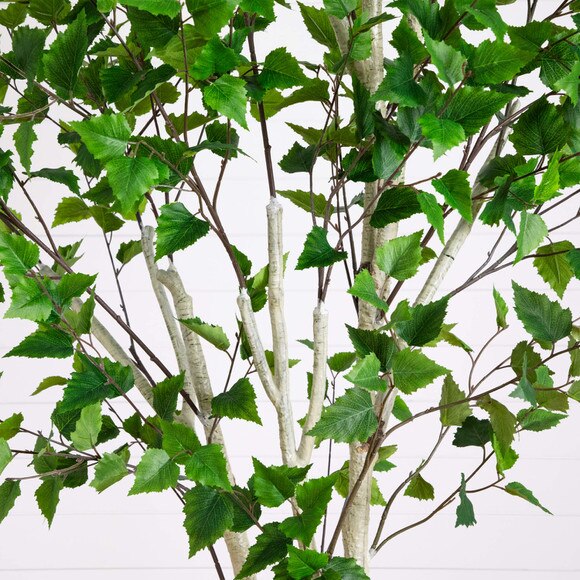 8-ft Artificial Birch Tree with Real Touch Leaves - SKU #T5186 - 2