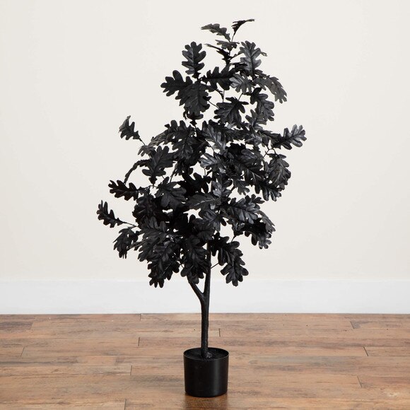 4-ft Artificial Halloween Black Oak Tree - SKU #T5192 - 5