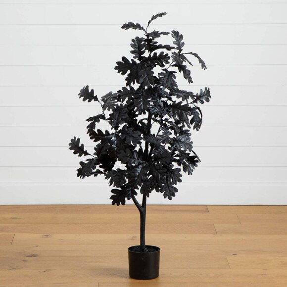 4-ft Artificial Halloween Black Oak Tree - SKU #T5192 - 6