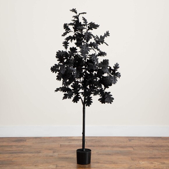 5-ft Artificial Halloween Black Oak Tree - SKU #T5193 - 6