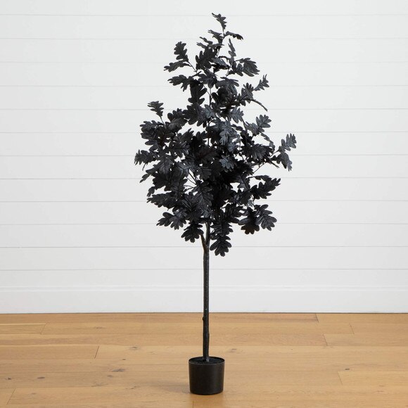 5-ft Artificial Halloween Black Oak Tree - SKU #T5193 - 7