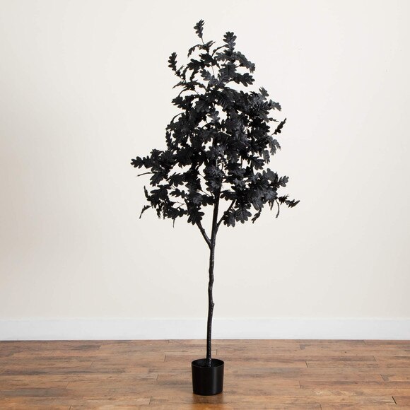 6-ft Artificial Halloween Black Oak Tree - SKU #T5194 - 5