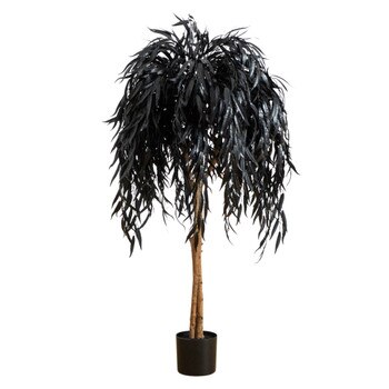 4-ft Artificial Halloween Black Willow Tree - SKU #T5196