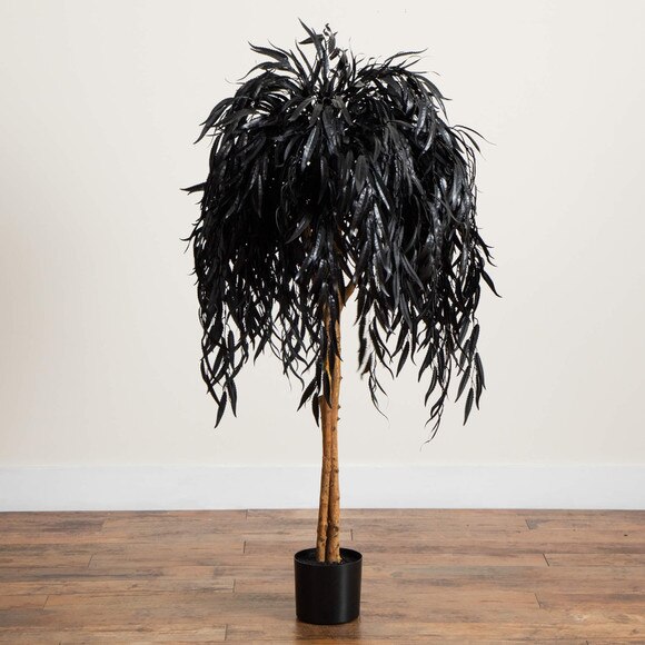 4-ft Artificial Halloween Black Willow Tree - SKU #T5196 - 6